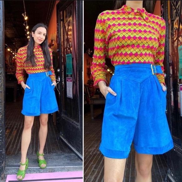 Danier Pants - DANIER Suede Belted High-Rise Shorts💙